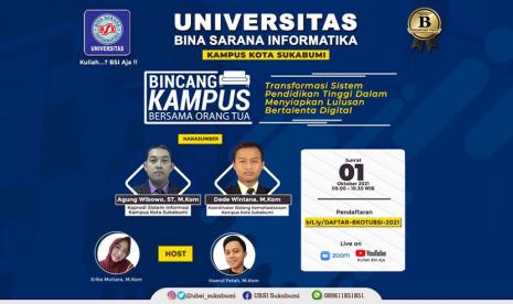 Bincang Kampus Bersama Orang Tua (BKOT) sebagai ajang perkenalan kampus kepada orang tua mahasiswa.