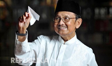 BJ Habibie (Foto: Edwin Dwi Putranto/Republika)