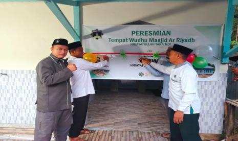 BMH meresmikan tempat wudhu dan toilet Masjid Ar-Riyadh Pesantren Hidayatullah Tana Tidung, Kalimantan Utara (Kaltara), Rabu (9/3).