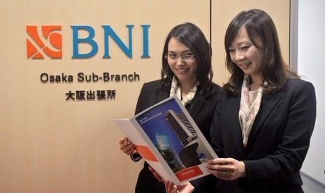 Kantor Cabang BNI di Osaka, Japan.  