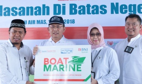 BNI Syariah bersama Yayasan Hasanah Titik melaksanakan program Benteng Hasanah di Batas Negeri.