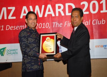 BNI Syariah menyabet Best Sharia Banking in Zakat Service Excellence