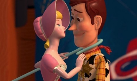 Bo-Peep dan Woody di film Toy Story