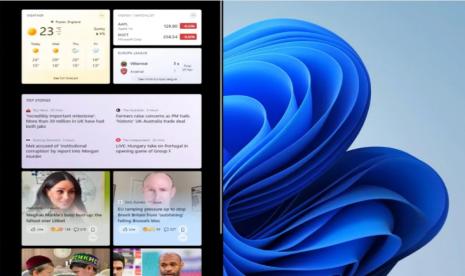 Bocoran tampilan widget Windows 11.