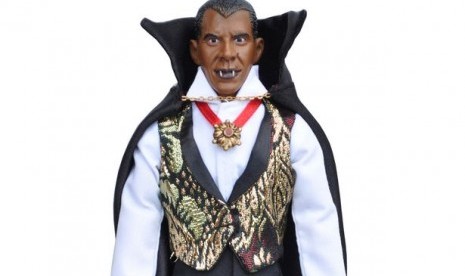 Boneka Obama jadi Drakula 