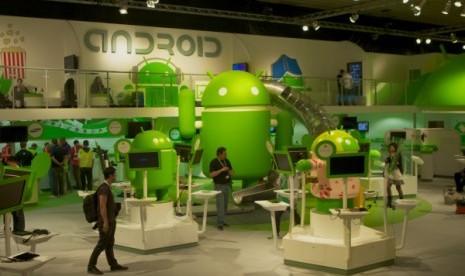 Booth Android di MWC tahun lalu.