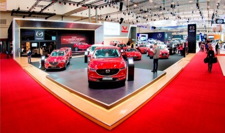 Booth Mazda di ajang GAIKINDO Indonesia International Auto Show (GIIAS) 2017.