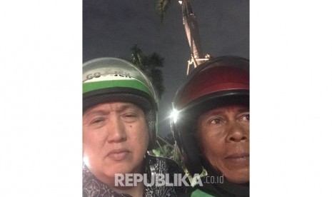 Boy Thohir naik Gojek