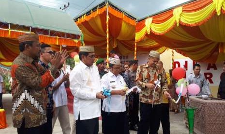 BPH Migas bersama Pertamina dan Bupati Gorontalo Utara meresmikan lembaga penyalur Program BBM Satu Harga di Kecamatan Tolinggula, Gorontalo Utara, Kamis, (6/9).