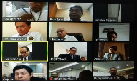 BPH Migas gelar sidang Komite dilaksanakan secara daring melalui teleconference.(bph migas)