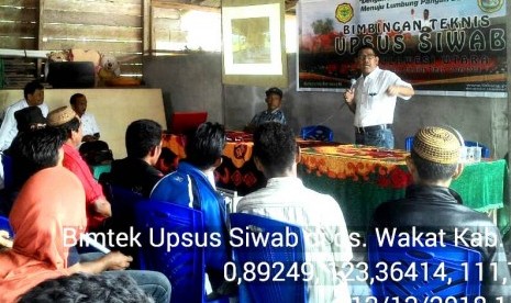 BPTP Balitbangtan Sulawesi Utara melakukan bimbingan teknis (Bimtek) pendampingan kegiatan program Sapi Induk Wajib Bunting (SIWAB) di Kabupaten Bolmong Utara