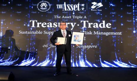 BRI meraih penghargaan The Asset Triple A dalam kategori The Best ‘SME Banker of The Year’ untuk Direktur Utama BRI Sunarso dan BRI sebagai ‘Best in Treasury and Working Capital – SMEs’.