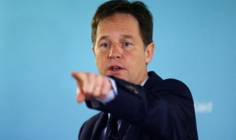 Britain's Deputy Prime Minister and leader of the Liberal Democrats, Nick Clegg (file photo)