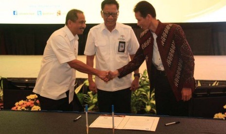 BSI dan Kemenpar menandatangani MoU di Jakarta,  Kamis (28/4).