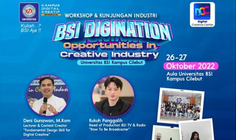 BSI Digination akan diadakan selama dua hari berturut-turut yakni pada 26 – 27 Oktober 2022.