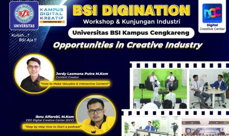 BSI Digination akan mengusung tema Opportunities in Creative Industry.