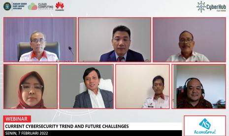 BSSN dan Huawei menggelar webinar CyberHub Fest 2022.