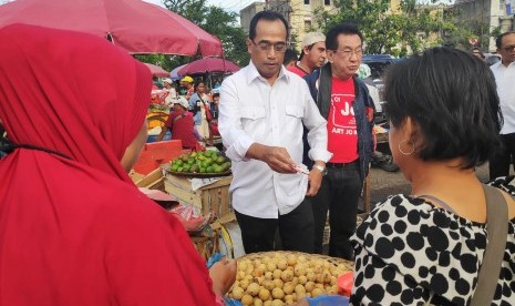 Budi Karya Sumadi menjelang kampanya akbar Jokowi di Palembang.