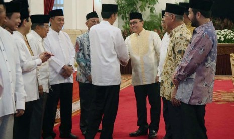  Buka puasa bersama Pimpinan Lembaga Tinggi Negara bersama Presiden Jokowi di Istana Merdeka, Jakarta, Jumat (19/6).  (dok. MPR RI)