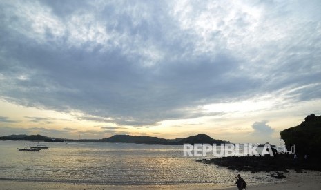 Bukit Merese Tanjung Aan, Lombok, NTB, Jumat (27/1). Mandalika, Wisata Syariah