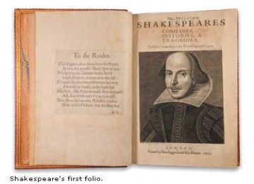 Buku naskah pertama Shakespeare yang dicuri