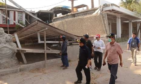 Bupati Lombok Utara Najmul Ahyar meninjau Gili Trawangan dan Gili Meno pada Rabu (15/8).