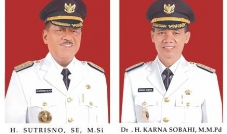 Bupati Majalengka Sutrisno dan wakil