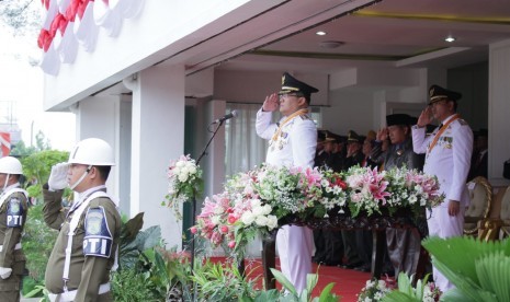 Bupati Muba Dodi Reza Alex memimpin Upacara Peringatan HUT Kemerdekaan RI 