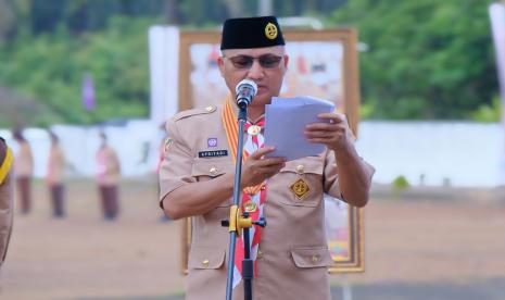 Bupati Muba Dodi Reza Alex Noerdin meminta Pramuka di masa pandemi terus berbakti kepada masyarakat..