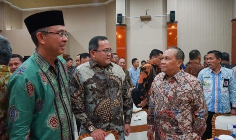 Bupati Muba Dodi Reza menghadiri acara  serah terima jabatan Kepala Badan Pemeriksa Keuangan (BPK) Sumsel, Selasa (3/9) bertempat di Auditorium Kantor BPK Perwakilan Sumsel. 