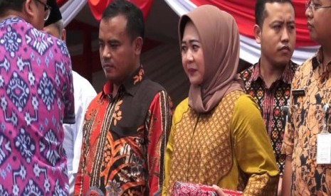 Bupati Purbalingga Tasdi dan Wakil Bupati Dyah Hayuning Pratiwi