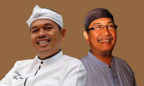 Bupati Purwakarta Dedi Mulyadi (kiri) dan Wakil Gubernur Jawa Barat Deddy Mizwar (kanan)