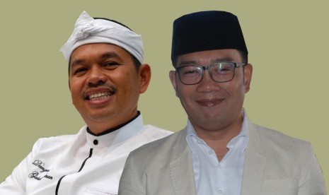 Bupati Purwakarta Dedi Mulyadi (kiri) dan Wali Kota Bandung Ridwan Kamil (kanan)