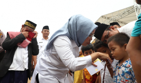     Bupati Serang Ratu Tatu Chasanah menghadiri Gebyar 1 Muharam 1441 Hijriyah dan Istighosah di Alun-alun Kecamatan Cikande, Rabu (28/8).