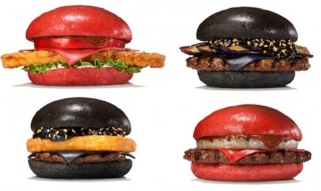 Burger hitam keluaran burger king Jepang