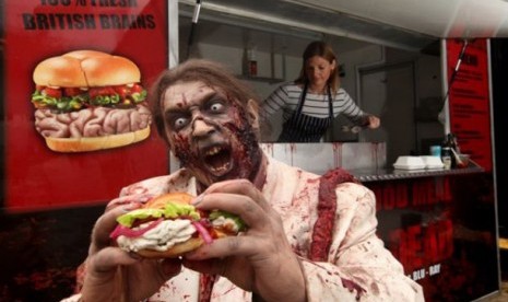 Burger zombie. 