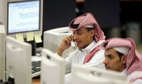 Bursa saham di Arab Saudi mengalami lonjakan.