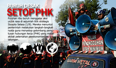 Buruh desak Setop PHK (ilustrasi)