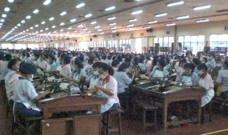 Buruh pabrik Gudang Garam di Kediri