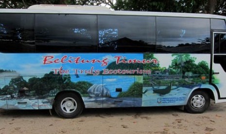 Bus di Pulau Belitung (ilustrasi).