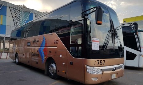 Bus Haji untuk Jamaah Indonesia.