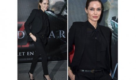 Busana Angelina Jolie