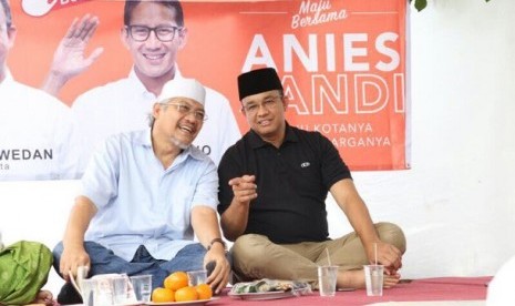 Cagub Anies Baswedan dan MS Kaban