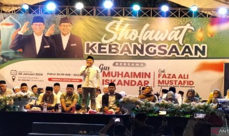 Cak Imin dan ribuan santri bersholawat