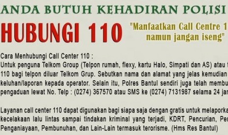 Call Center 110