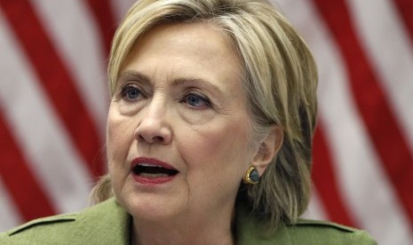 Calon presiden AS dari Partai Demokrat Hillary Clinton.