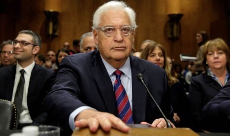 Dubes AS untuk Israel pilihan Trump, David Friedman. Pemilihannya dikecam lima mantan dubes AS untuk Israel.