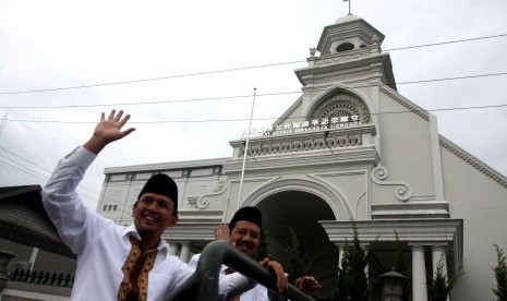 calon Gubernur dan Wakil Gubernur Sumatera Utara, Gatot Pujo Nugroho (kiri) dan Tengku Erry Nuradi (kanan) 