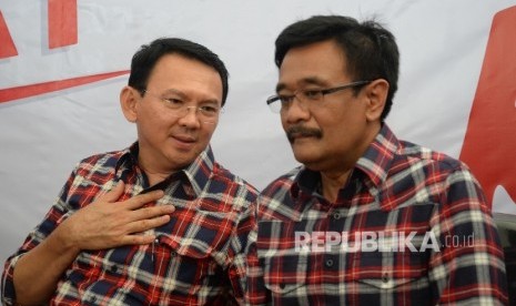 Calon gubernur dan wakil gubernur DKI Jakarta Basuki Tjahaja Purnama atau Ahok dan Djarot Saiful Hidayat 