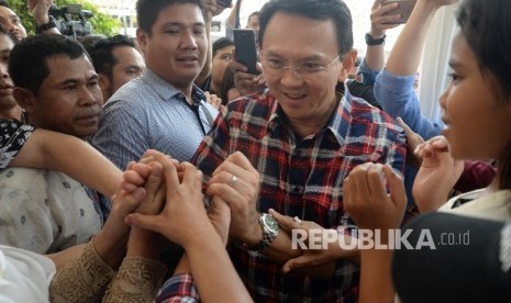 Calon gubernur DKI Jakarta Basuki Tjahaja Purnama atau Ahok 